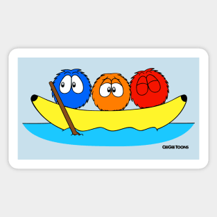 Summer Fluffin' - Banana Boat Sticker